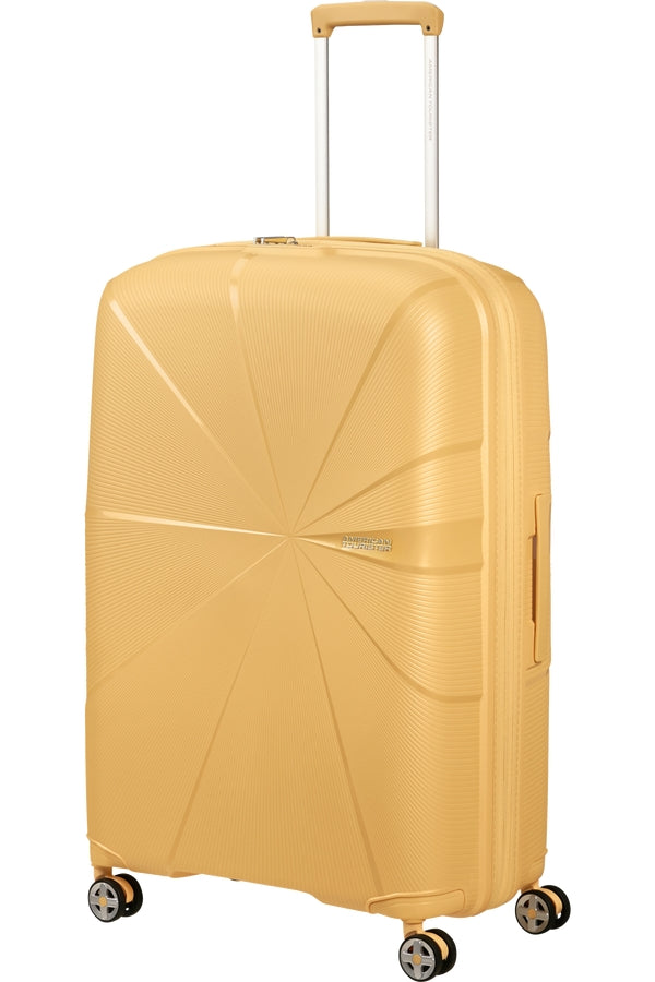 VALIGIA TROLLEY RIGIDA GRANDE AMERICAN TOURISTER  STARVIBE 146372 METALLIC BANANA 77 CM