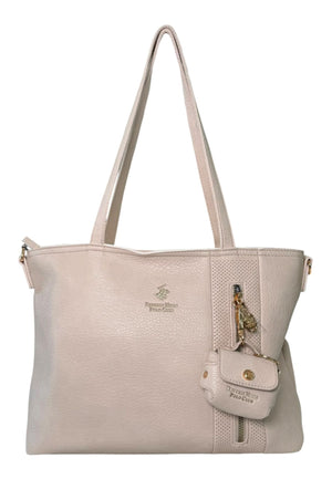 BORSA A SPALLA DONNA BEVERLY HILLS POLO CLUB BH-4560 BEIGE