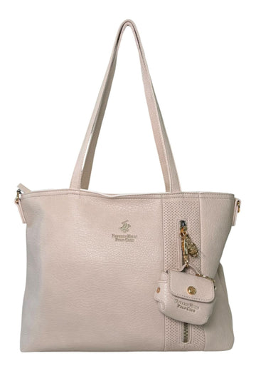 BORSA A SPALLA DONNA BEVERLY HILLS POLO CLUB BH-4560 BEIGE