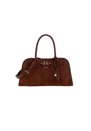 BORSA A MANO E TRACOLLA  DONNA GUESS SAMANTHA SG231306 BROWN
