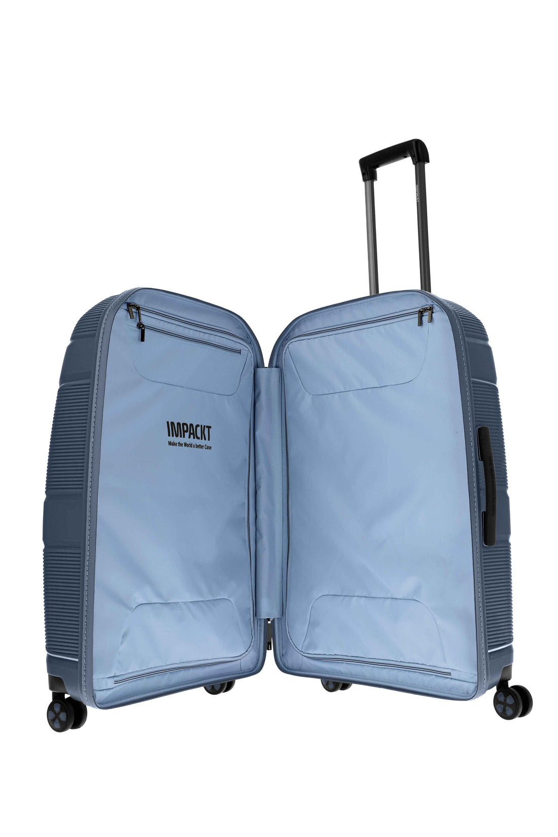 VALIGIA TROLLEY GRANDE TRAVELITE IMPACKT 100049 GLACIER BLUE