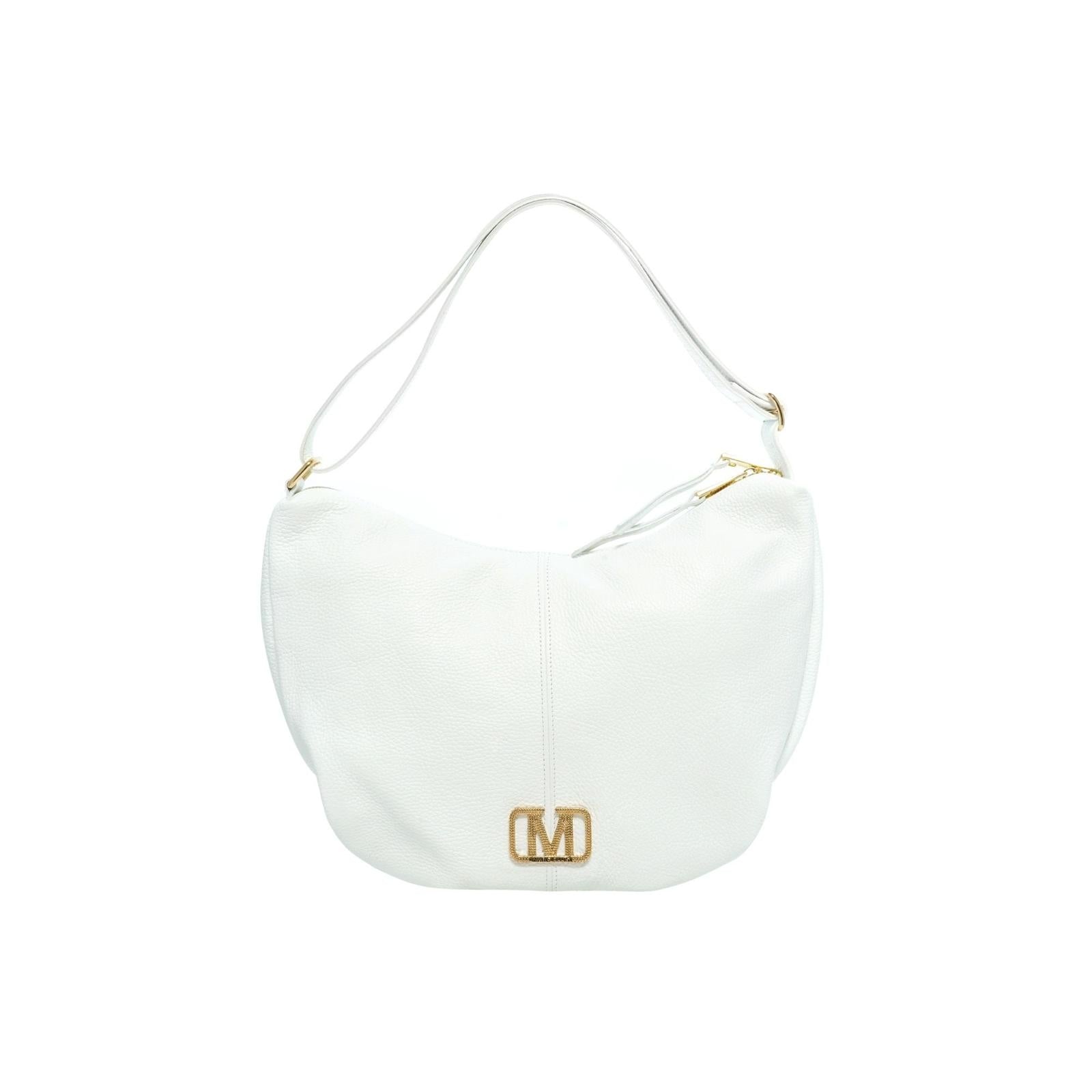 MARC ELLIS WOMEN'S LEATHER BAG JACKIE M DIAMOND WHITE-GOLD