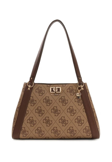 BORSA A SPALLA DONNA GUESS KARNILLA LOGO OS990122 LATTE LOGO
