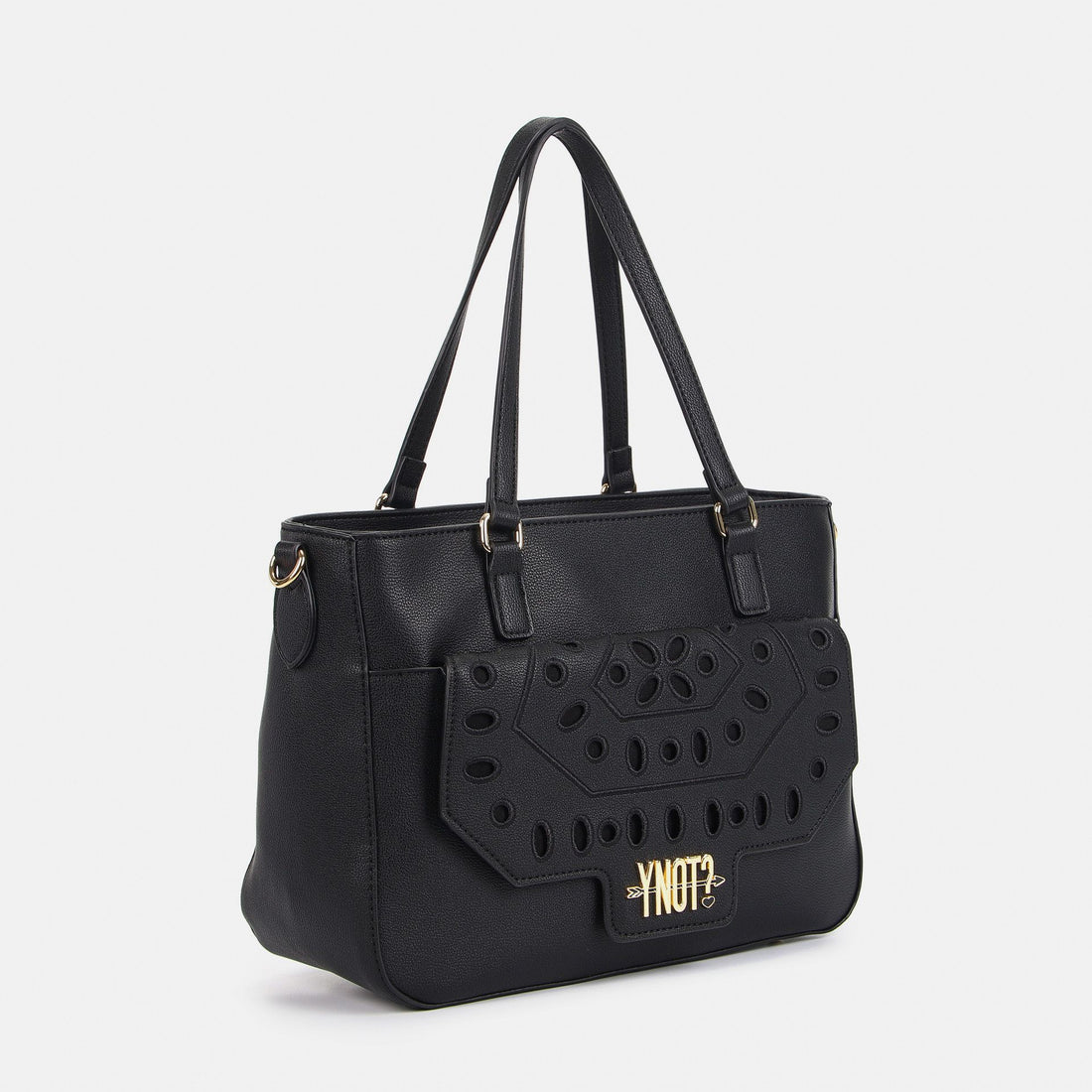 BORSA A SPALLA E TRACOLLA YNOT MAR-008S6 BLACK