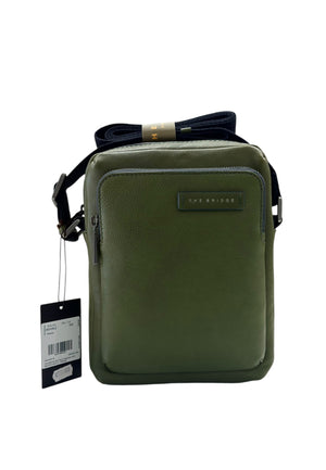 BORSELLO TRASVERSALE UOMO THE BRIDGE LUDOVICO 053106LZ 00G VERDE