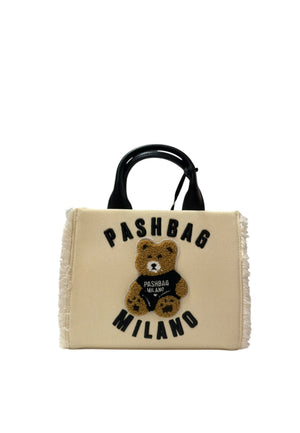 BORSA A MANO E TRACOLLA PICCOLA PASHBAG MINI MARGE 19527 BEIGE
