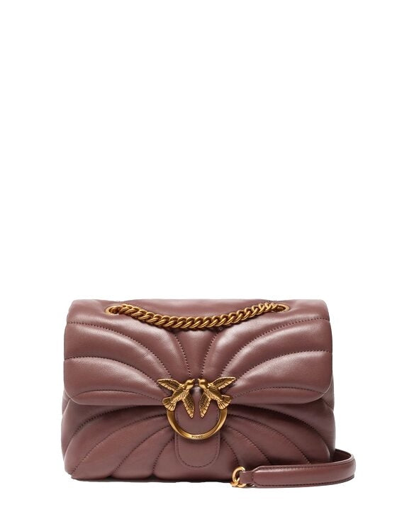 BORSA PINKO LOVE PUFF CLASSIC BUTTERFLY 100038 A1EX L86Q CIOCCOLATO AMARO