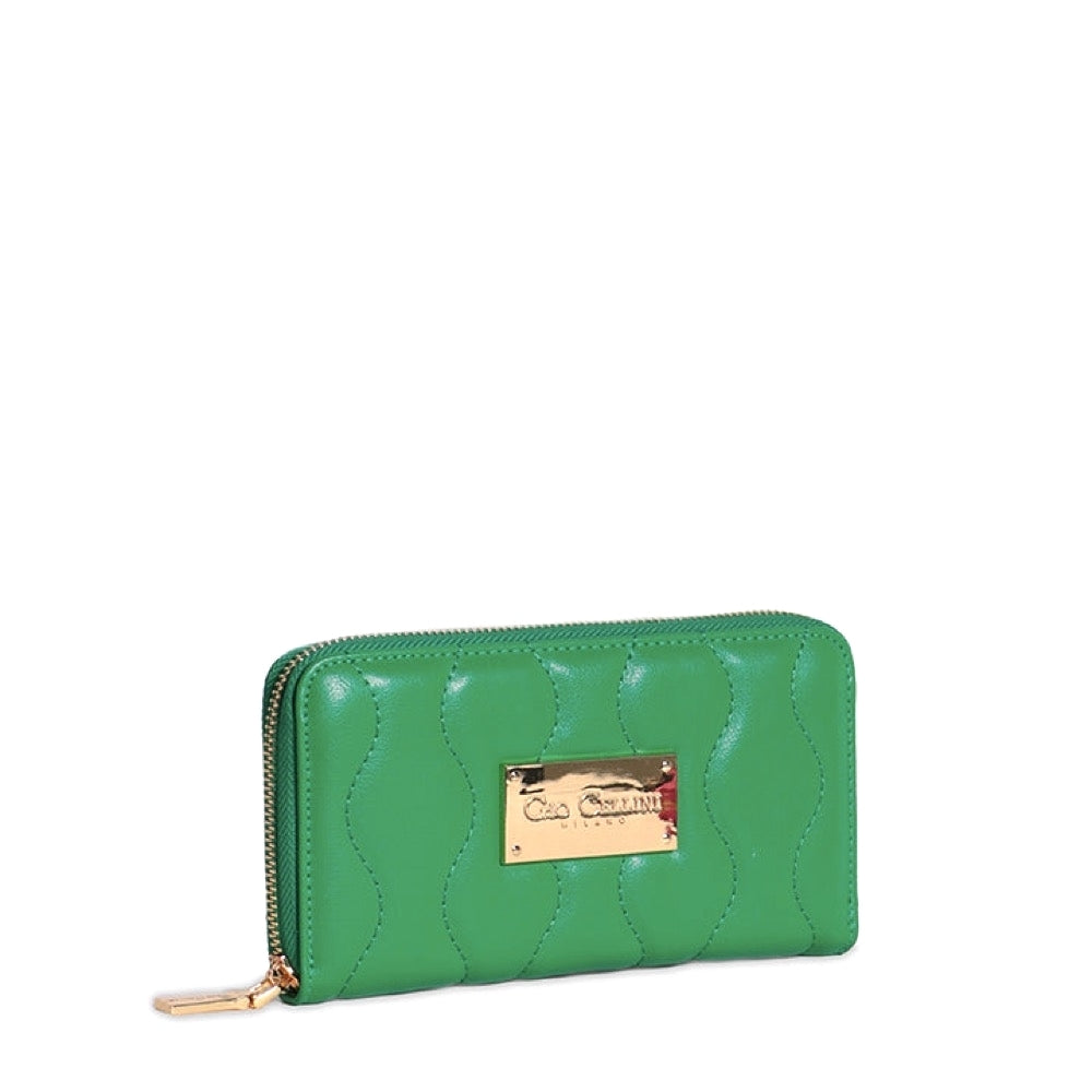 PORTAFOGLIO GIO CELLINI LUNGO STELLA MATELASSE' MM073 VERDE