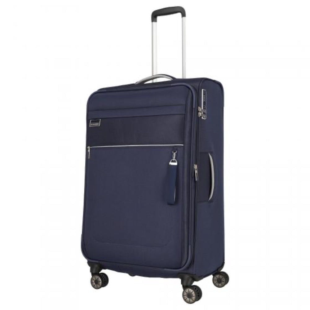 VALIGIA TROLLEY TRAVELITE GRANDE SEMIRIGIDA MIIGO L BLU 77 CM