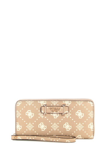 PORTAFOGLIO DONNA ZIP AROUND GUESS CARRIE LOGO GP9898146 BISCOTTI LOGO