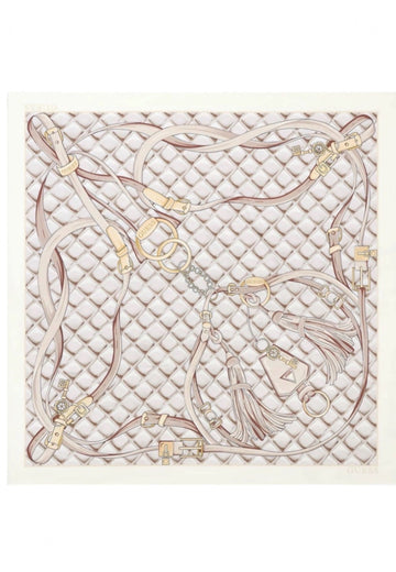 PASHMINA GUESS QUADRATO AW5535POL03 OFF WHITE LOGO