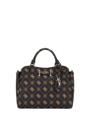 BORSA A MANO E TRACOLLA GUESS SILIA GP989006 ESPRESSO LOGO