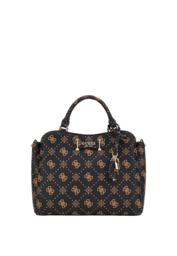 BORSA A MANO E TRACOLLA GUESS SILIA GP989006 ESPRESSO LOGO