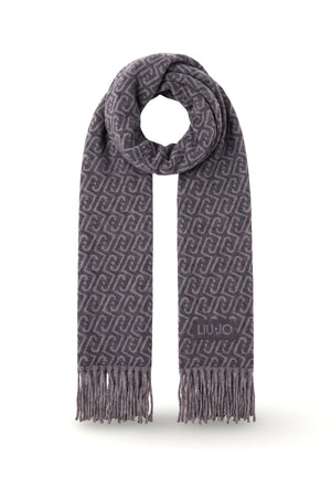 SCIARPA DONNA LIU-JO 2F6028_T2742 03215 NERO-ANTRACITE