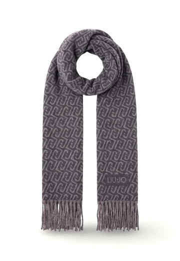 SCIARPA DONNA LIU-JO 2F6028_T2742 03215 NERO-ANTRACITE