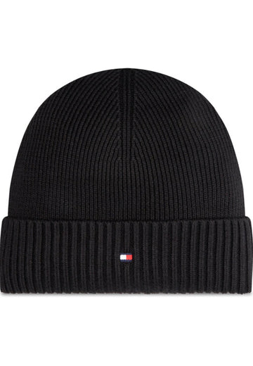 CAPPELLO CUFFIA UOMO TOMMY HILFIGER AM0AM12796 BDS NERO