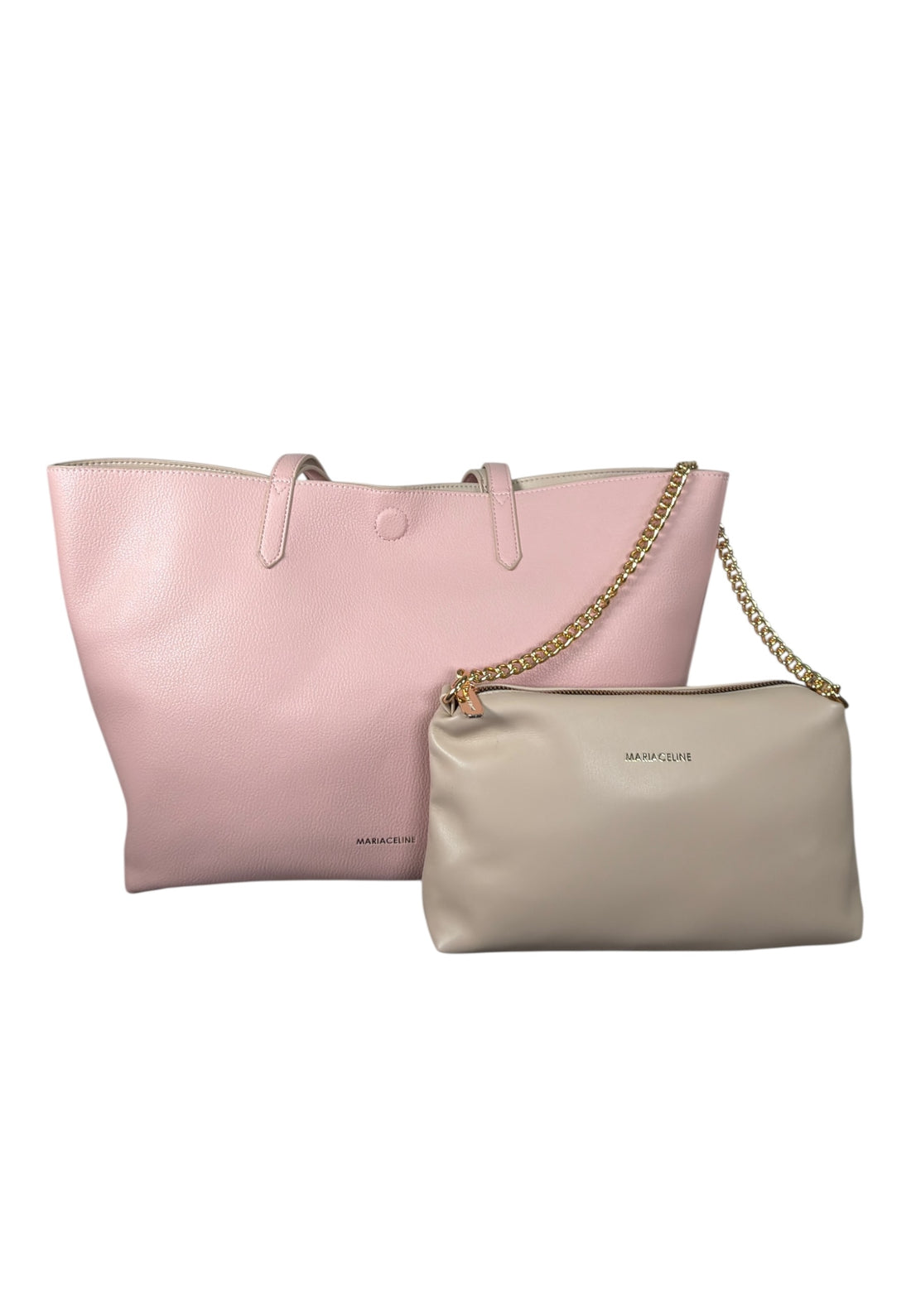 BORSA A SPALLA DONNA MARIACELINE MC6602-1 PINK-TAUPE