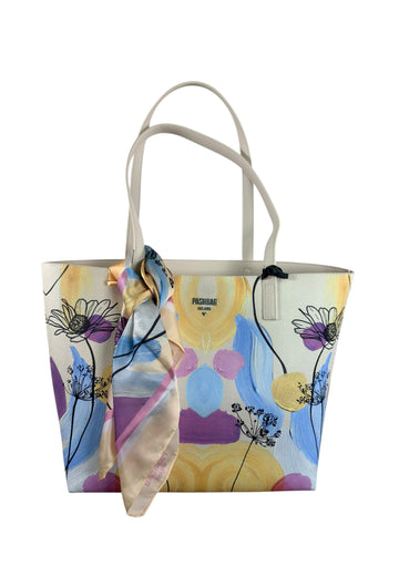 BORSA A SPALLA REVERSIBILE PASHBAG KATE 19664 GIALLO VANIGLIA