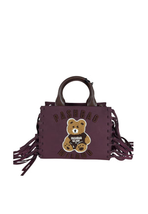 BORSA A MANO E TRACOLLA PICCOLA PASHBAG MINI MARGE 20145 SHEPHERD SUEDE GRAPE