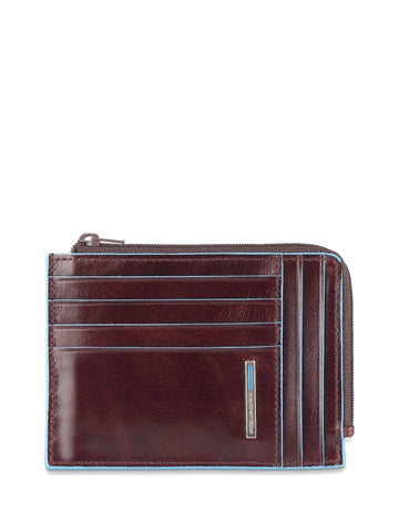 PIQUADRO PP4822B2R WALLET WITH ZIP MAHOGANY