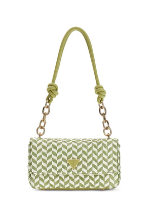 BORSA A SPALLA PICCOLA DONNA GUESS TESSI WG769119 OLIVE MULTI