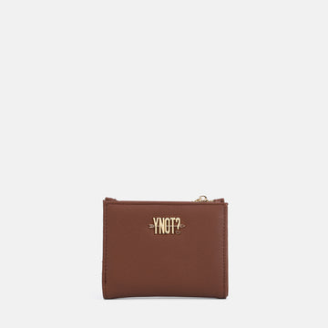 PORTAFOGLIO DONNA PICCOLO SOTTILE YNOT FAN-654F6 NUT