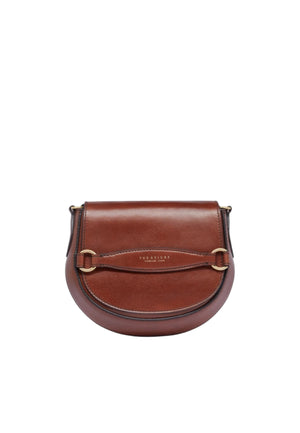 BORSA DONNA TRACOLLINA THE BRIDGE BETTINA 04371201 MARRONE/ORO