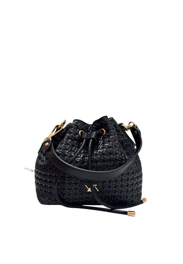 BORSA A SPALLA E TRACOLLA SECCHIELLO DONNA VERDE 16-0008642 BLACK