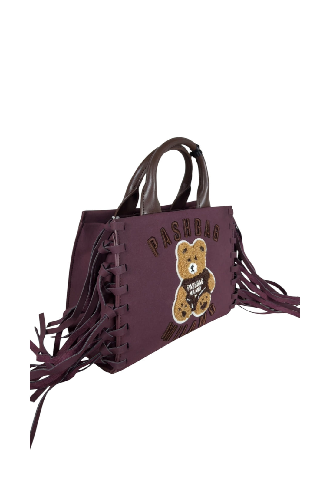 BORSA A MANO E TRACOLLA PICCOLA PASHBAG MINI MARGE 20145 SHEPHERD SUEDE GRAPE