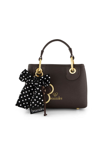 BORSA A MANO E TRACOLLA MINI BRACCIALINI BETH B19222 CIOCCOLATO