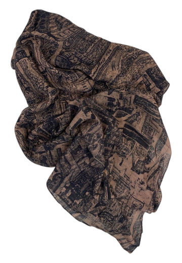 PASHMINA DONNA YNOT RETTANGOLARE GUM-112F6 CHOCO