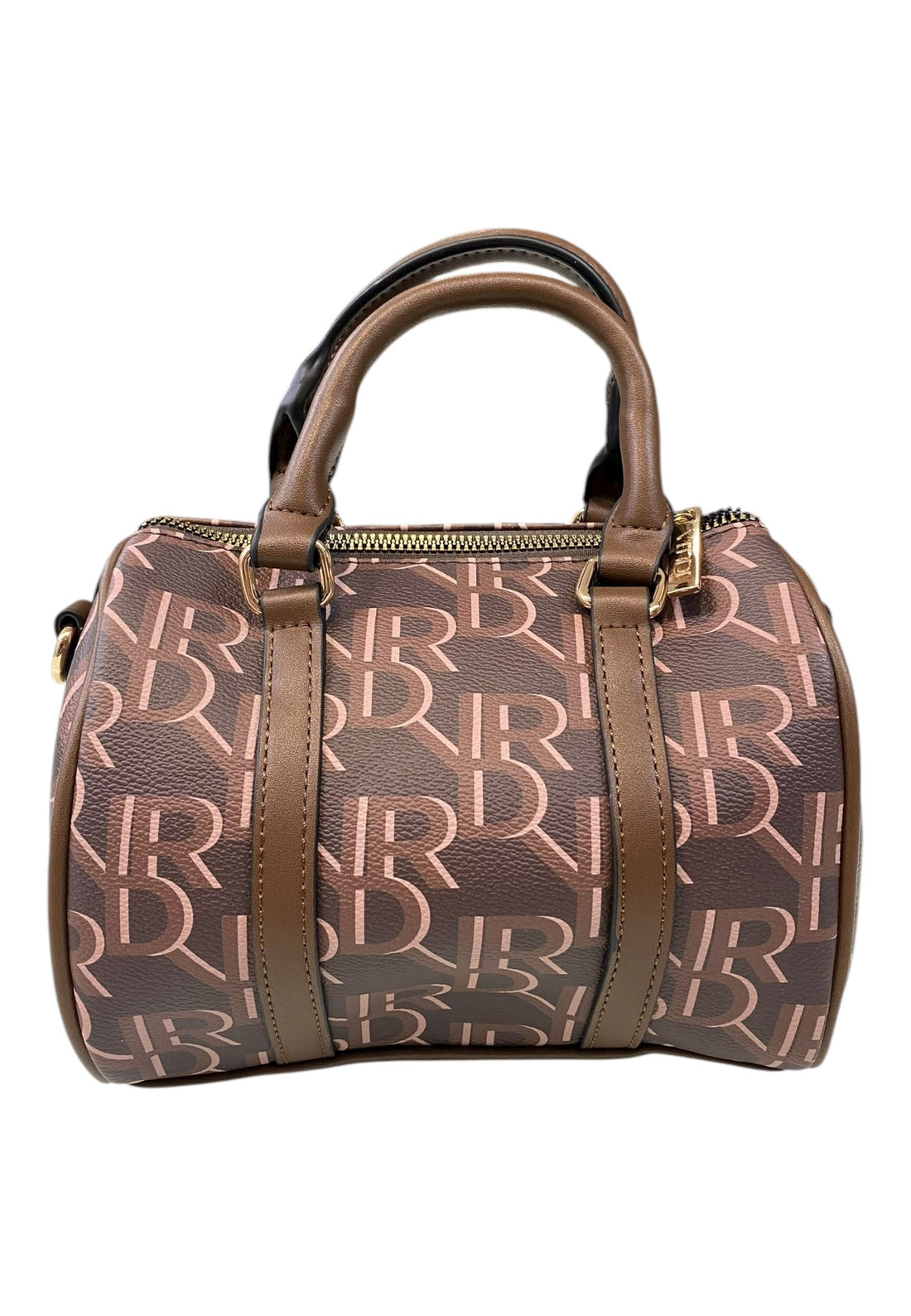 BORSA BAULETTO MINI LOGATA DONNA VERDE 16-0008228 MARRONE