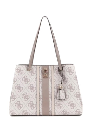 BORSA A SPALLA GUESS ERENIA SO783823 DARK TAUPE LOGO