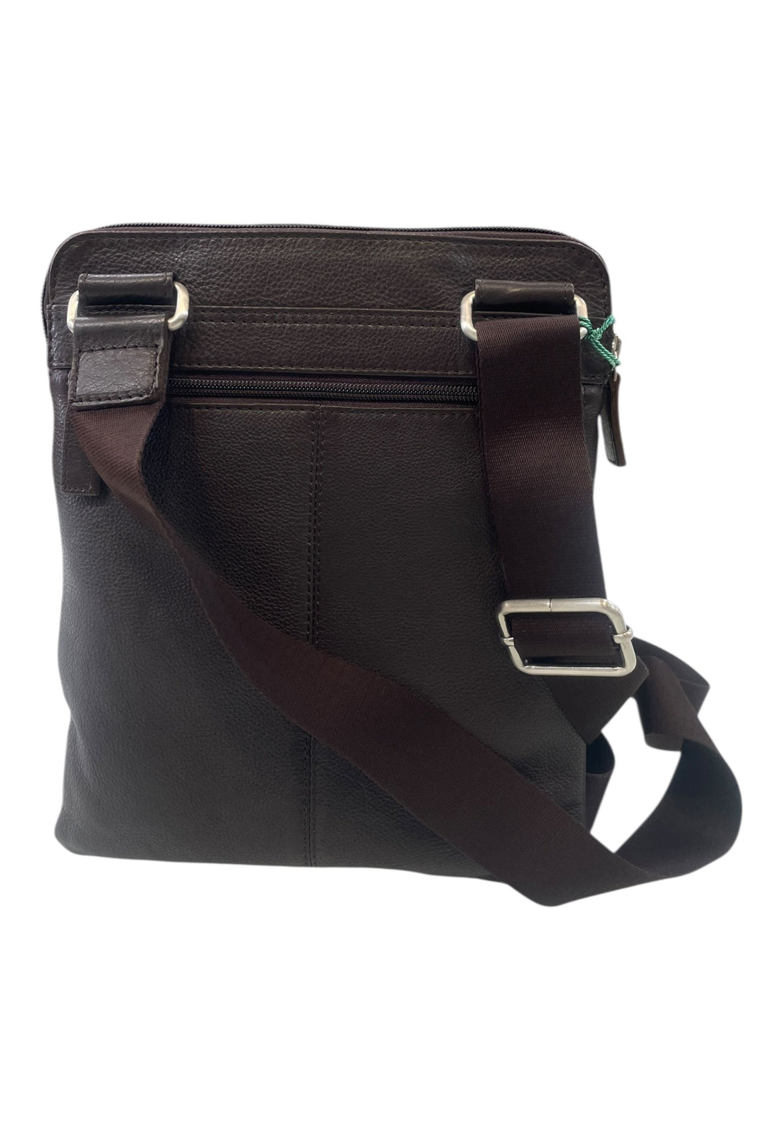 BORSELLO TRASVERSALE UOMO IN PELLE BEVERLY HILLS POLO CLUB GRANDE BH-8471 MORO