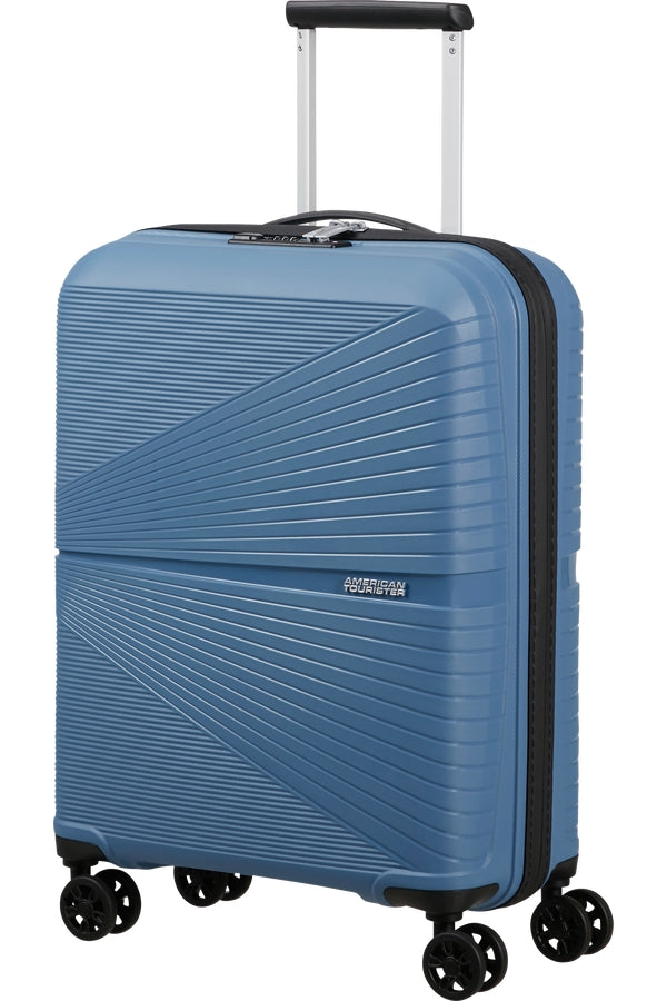 AMERICAN TOURISTER AMT AIRCONIC 128186 CORONET BLUE 55CM HARD HAND LUGGAGE CASE