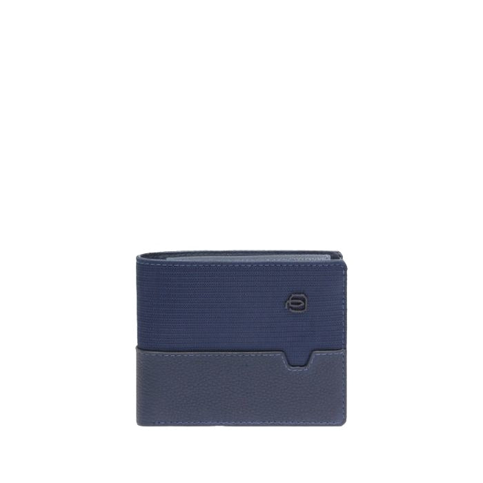 PORTAFOGLIO PIQUADRO PICCOLO CON MONETE PU4188W138R BLU