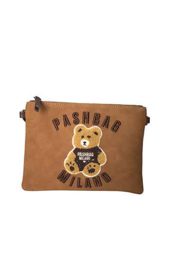 BORSA POCHETTE-TRACOLLINA PASHBAG SOPHIE 20454 SHEPHERD SUEDE CAMEL