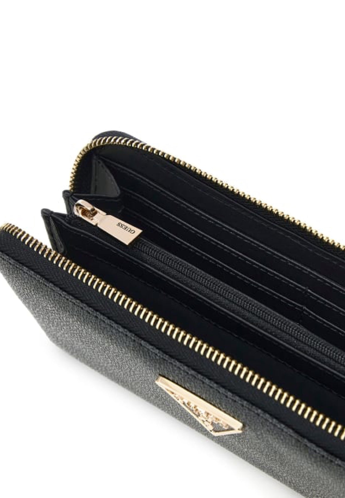 PORTAFOGLIO DONNA ZIP AROUND GUESS LAUREL II SO7459146 COAL LOGO