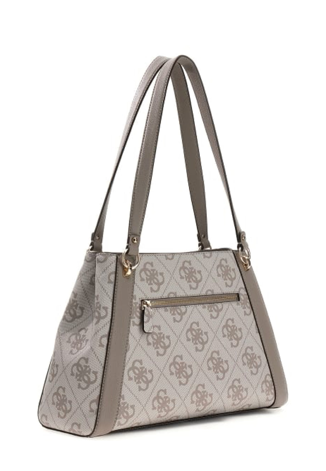 BORSA A SPALLA DONNA GUESS KARNILLA LOGO OS990122 DARK TAUPE LOGO
