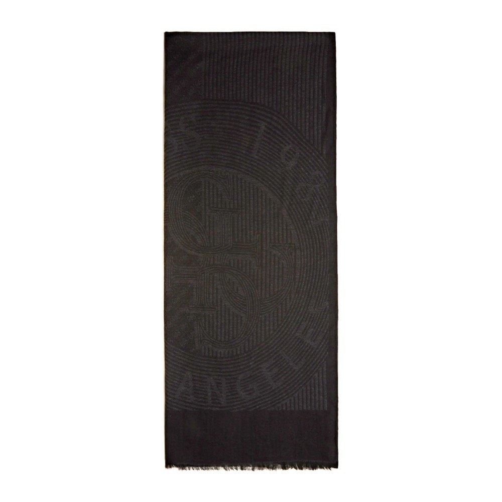 PASHMINA SCIARPA GUESS UOMO AM8687MOD03 BLACK RETTANGOLARE