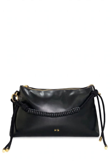 BORSA A SPALLA MEDIA V73 CELESTITE 73BSA5001 NERO