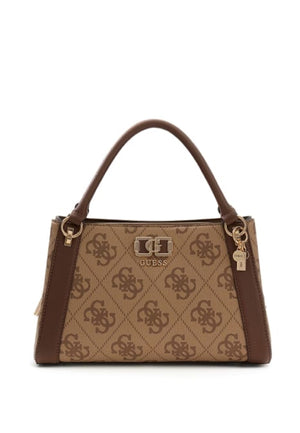 BORSA A MANO E TRACOLLA DONNA GUESS KARNILLA LOGO OS990106 LATTE LOGO BROWN