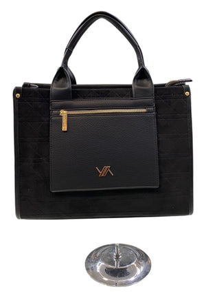 BORSA A MANO E TRACOLLA DONNA VERDE 16-0008164 NERO