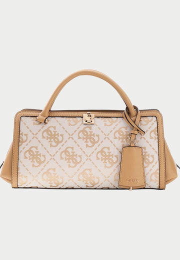 BORSA  A MANO E TRACOLLA GUESS AUDREY LOGO JC975506 BEIGE LOGO