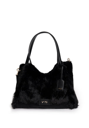 BORSA A SPALLA DONNA GRANDE V73 SMERALDO 73BSA4I02 NERO