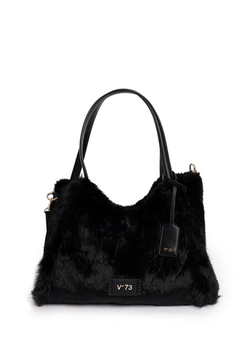 BORSA A SPALLA DONNA GRANDE V73 SMERALDO 73BSA4I02 NERO