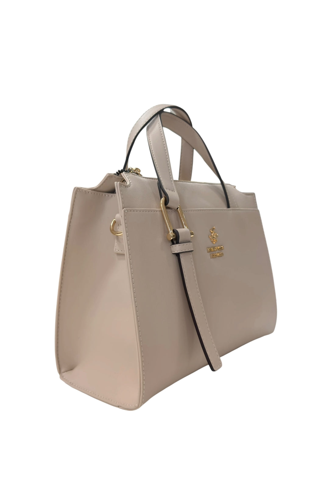 BORSA A MANO E TRACOLLA DONNA BEVERLY HILLS POLO CLUB BH-4441 BEIGE