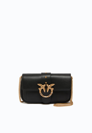 BORSA PINKO LOVE POCKET NEW BUCKLE 107072 AOF1 Z99Q NERO-ORO
