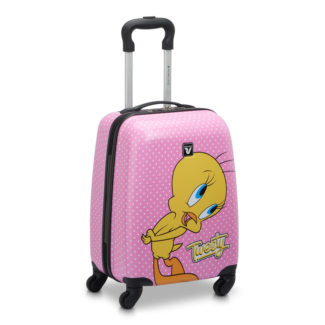 VALIGIA TROLLEY BAMBINI BAGAGLIO A MANO RONCATO LOONEY TUNES 44101311 TITTI ROSA