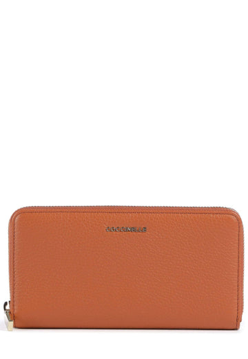 PORTAFOGLIO LUNGO ZIP AROUND DONNA COCCINELLE METALLIC SOFT E2MW5110401 R41 CRAB